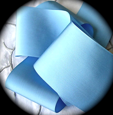 TAFFETA4784 3" (3 yds) BLUE -100% RAYON