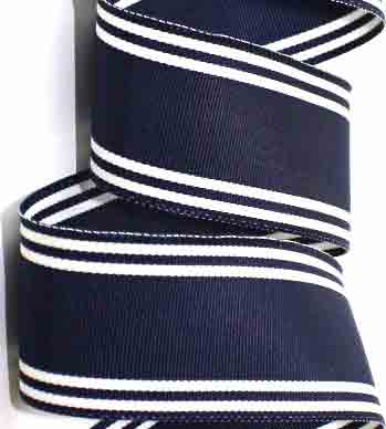 112AC8986 1 1/2" NAVY/WHITE (3 yds)