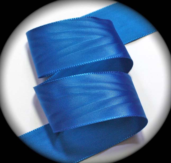 112AC203 1 3/8" (3 YDS)  BRIGHT BLUE ACETATE RIBBON