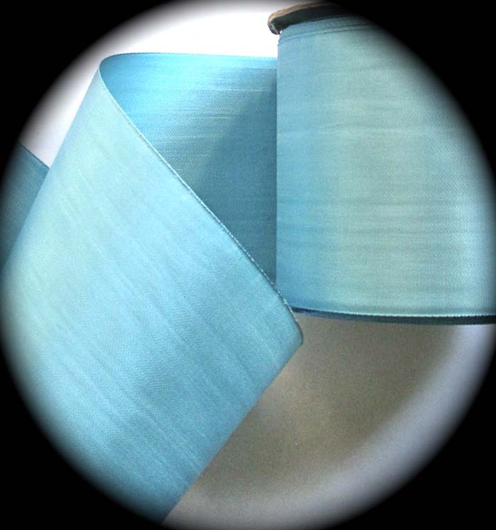 TAFFETA MOIRE3573 - 3" COPEN BLUE (3 YDS) 100% RAYON