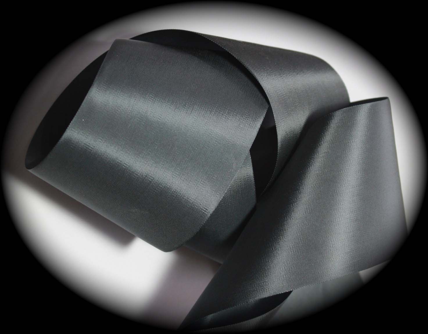 TAFFETA4772 3" (3 yds) GREY RAYON