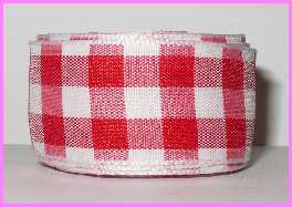 tc42 7/8" Red/White check (3 yards)