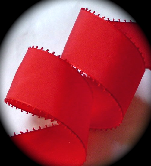 PICOT25 2" RED Picot Edge (3 Yards)SWISS