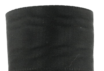 112AC206 1 3/8" (3 YDS)  JET BLACK(MOIRE FINISH) ACETATE RIBBON