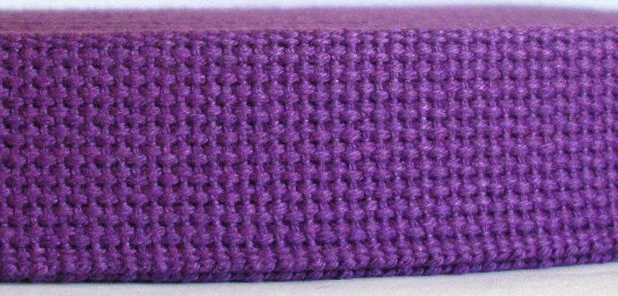 CW30 1 1/4"  (3 YDS) PURPLE COTTON HEAVY WEBBING