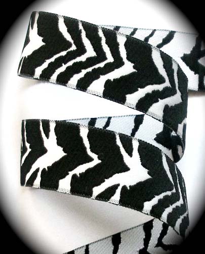 ZEBRA3A (3 YDS)  1" ZEBRA BLACK/WHITE