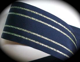 200ac2314  2" (3 yds) Navy/Silver Edge