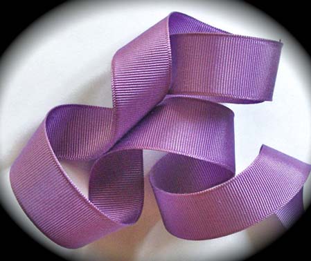 GROS-SOLID  7/8" ORCHID GROSGRAIN  (RAYON/COT) 3YDS