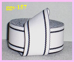 ggs157b White with Black Edge (5yds) 7/8"