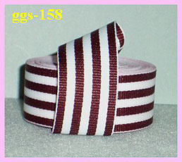 ggs158b Maroon/White Striped (5yds) 7/8"