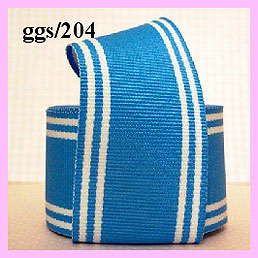 ggs204b Blue/White Striped (10 yds) 7/8"