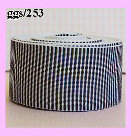 ggs253b Dark Chocolate/Horizontal Stripes (5yds) 7/8"