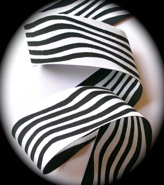 WAVE10 - 1 1/2" Black/White (3 yds)