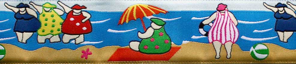 BOB'S BEACH BUNNIES 1 1/2" PLUMP LADIES/ BEACH (PER YD)